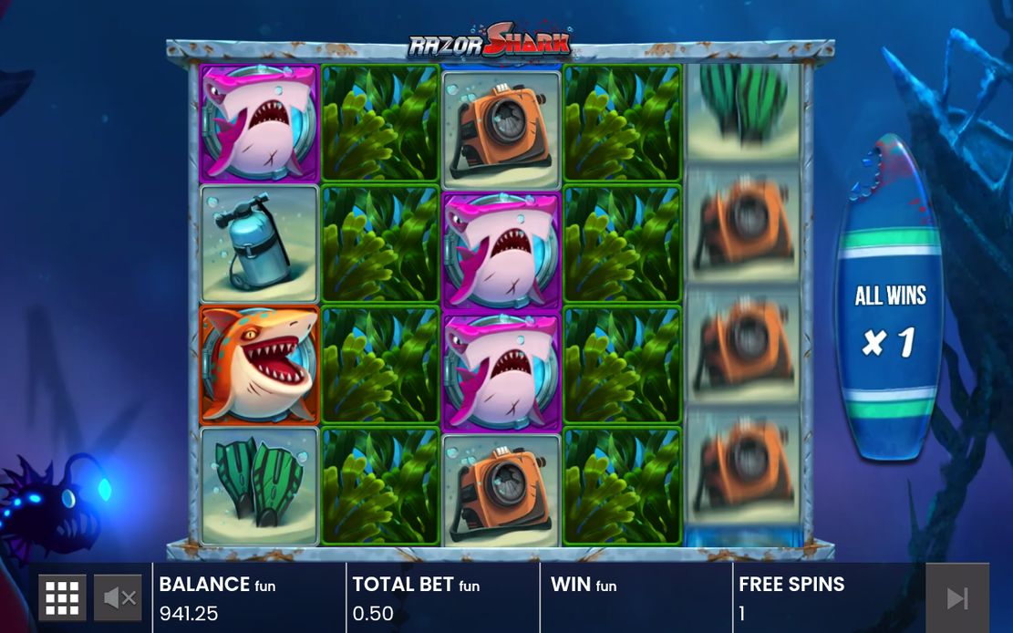 ALL WINS-multiplikatorn under pågående Free Games